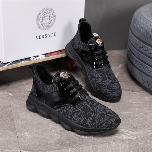 Versace Casual Shoes For Men #508640 $82.00 USD, Wholesale Replica Versace Flat Shoes
