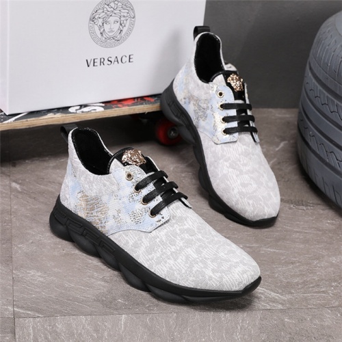Versace Casual Shoes For Men #508641 $82.00 USD, Wholesale Replica Versace Flat Shoes