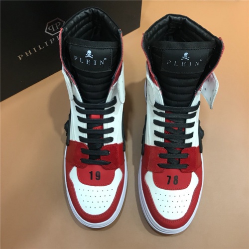 Replica Philipp Plein PP High Tops Shoes For Men #509517 $108.00 USD for Wholesale