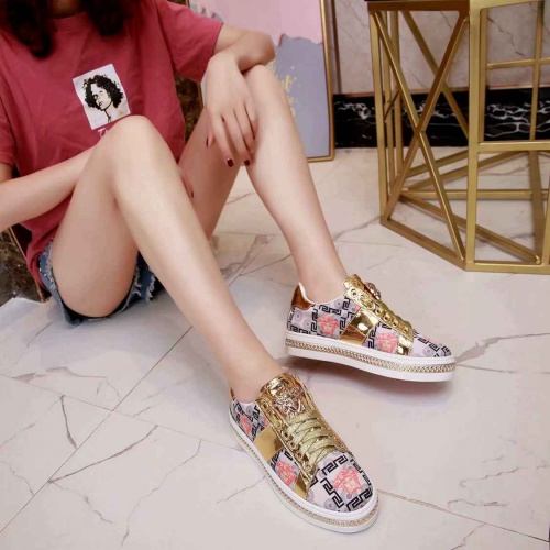 Replica Versace Casual Shoes For Women #510305 $82.00 USD for Wholesale