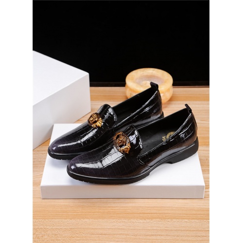 Replica Versace Leather Shoes For Men #513303 $80.00 USD for Wholesale