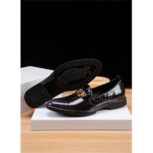 Replica Versace Leather Shoes For Men #513303 $80.00 USD for Wholesale