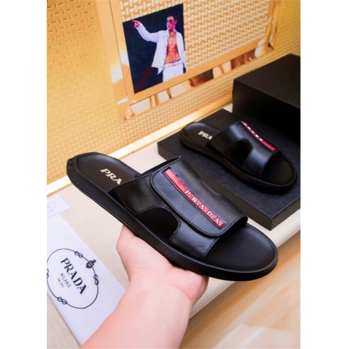 Prada Slippers For Men #513764 $52.00 USD, Wholesale Replica Prada Slippers
