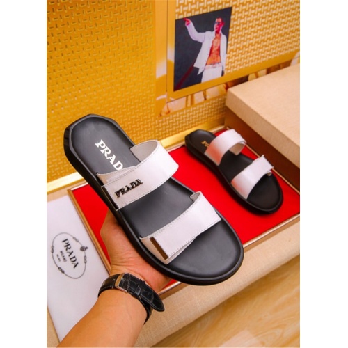 Prada Slippers For Men #513766 $52.00 USD, Wholesale Replica Prada Slippers