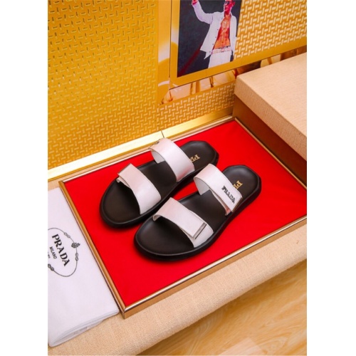 Replica Prada Slippers For Men #513766 $52.00 USD for Wholesale
