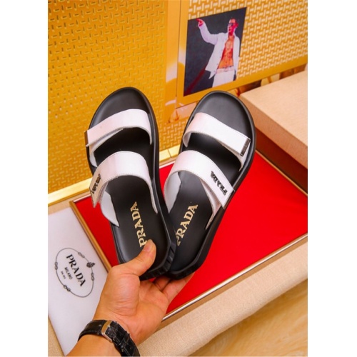 Replica Prada Slippers For Men #513766 $52.00 USD for Wholesale