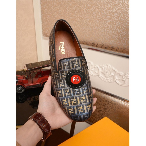 Fendi Leather Shoes For Men #515264 $80.00 USD, Wholesale Replica Fendi Leather Shoes