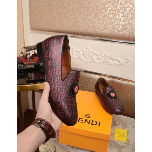 Replica Fendi Leather Shoes For Men #515265 $80.00 USD for Wholesale