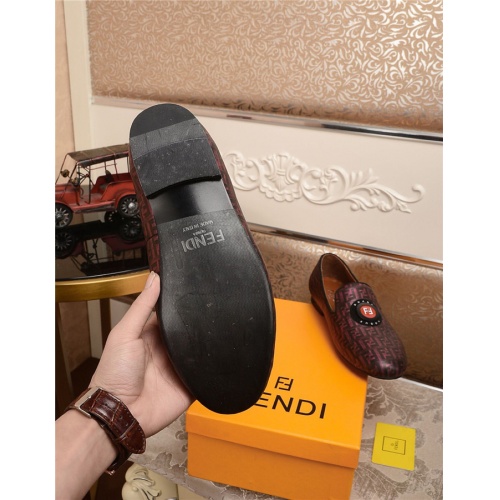 Replica Fendi Leather Shoes For Men #515265 $80.00 USD for Wholesale