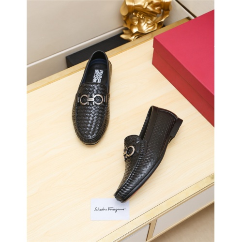 Replica Salvatore Ferragamo Leather Shoes For Men #515310 $82.00 USD for Wholesale