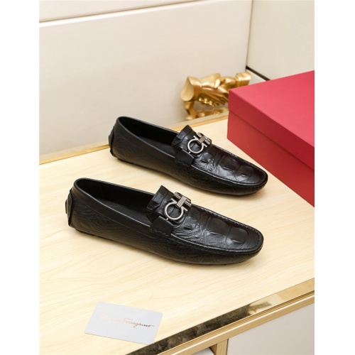 Replica Salvatore Ferragamo Leather Shoes For Men #515313 $68.00 USD for Wholesale