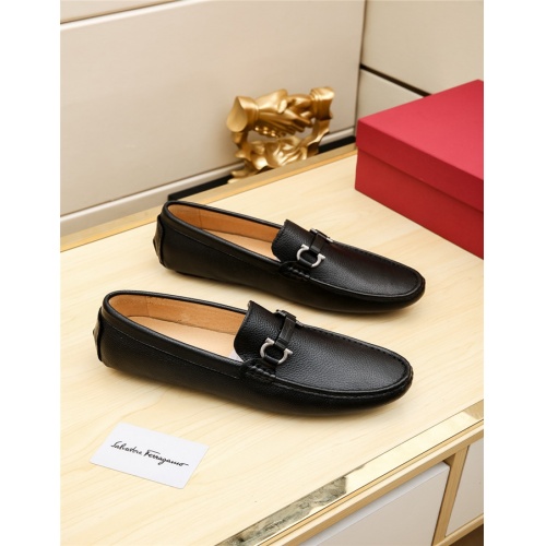 Replica Salvatore Ferragamo Leather Shoes For Men #515315 $68.00 USD for Wholesale