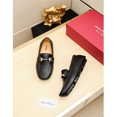 Replica Salvatore Ferragamo Leather Shoes For Men #515316 $68.00 USD for Wholesale