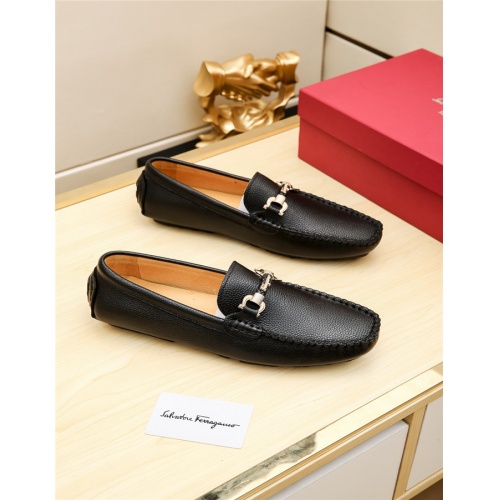 Replica Salvatore Ferragamo Leather Shoes For Men #515316 $68.00 USD for Wholesale