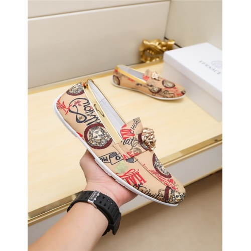 Replica Versace Flat Shoes For Men #515333 $76.00 USD for Wholesale