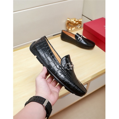Replica Salvatore Ferragamo Leather Shoes For Men #515642 $72.00 USD for Wholesale