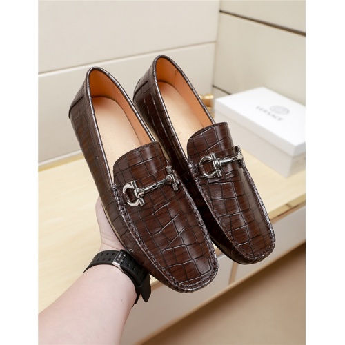 Salvatore Ferragamo Leather Shoes For Men #515643 $72.00 USD, Wholesale Replica Salvatore Ferragamo Leather Shoes