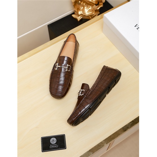 Replica Salvatore Ferragamo Leather Shoes For Men #515643 $72.00 USD for Wholesale