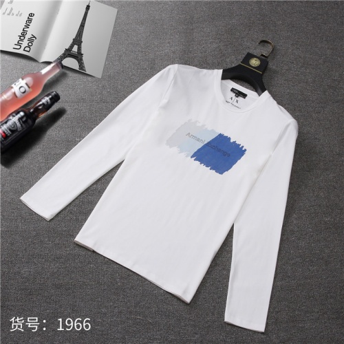 Armani T-Shirts Long Sleeved For Men #516347 $32.00 USD, Wholesale Replica Armani T-Shirts