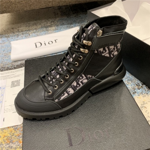 Replica Christian Dior High Tops Shoes For Men #516642 $115.00 USD for Wholesale