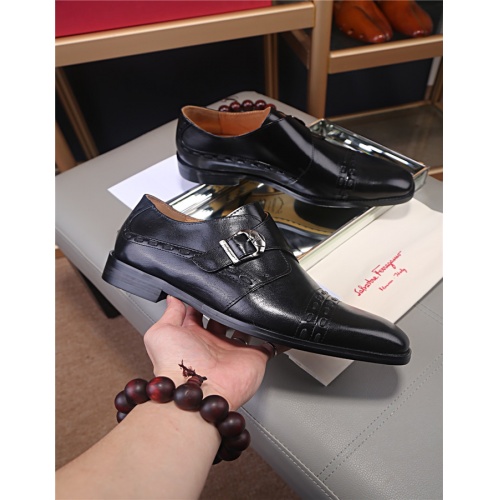 Salvatore Ferragamo Leather Shoes For Men #516643 $122.00 USD, Wholesale Replica Salvatore Ferragamo Leather Shoes