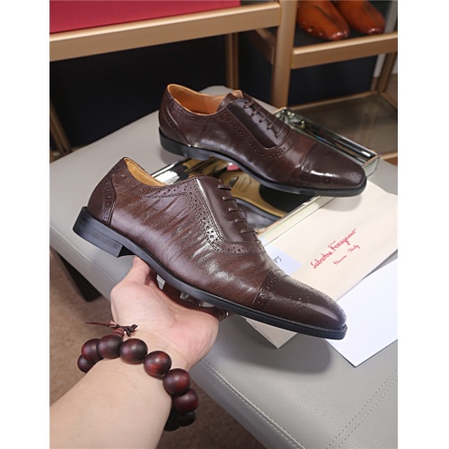 Salvatore Ferragamo Leather Shoes For Men #516646 $122.00 USD, Wholesale Replica Salvatore Ferragamo Leather Shoes