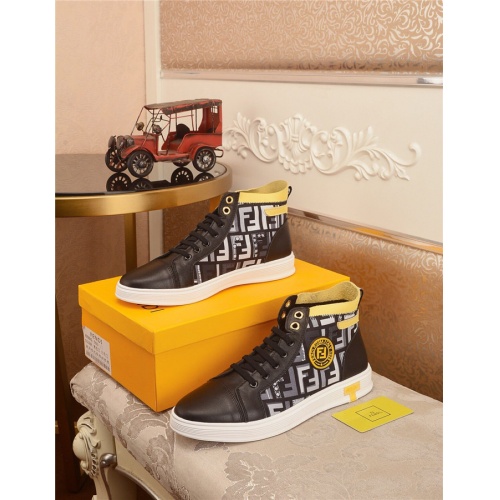 Fendi High Tops Casual Shoes For Men #516656 $80.00 USD, Wholesale Replica Fendi High Tops Casual Shoes