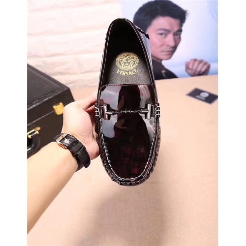 Replica Versace Leather Shoes For Men #516661 $72.00 USD for Wholesale