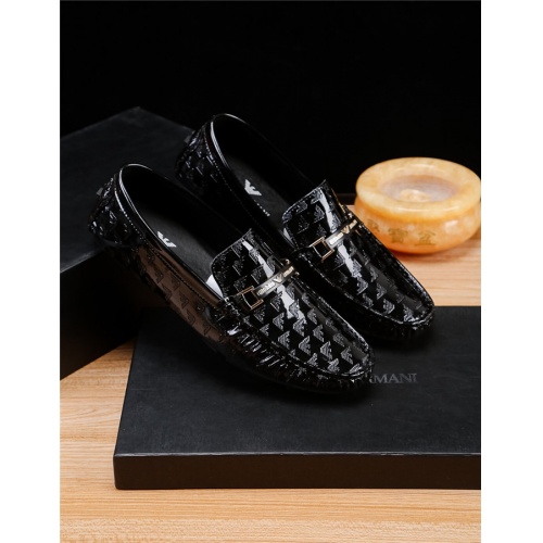 Replica Armani Leather Shoes For Men #516695 $72.00 USD for Wholesale