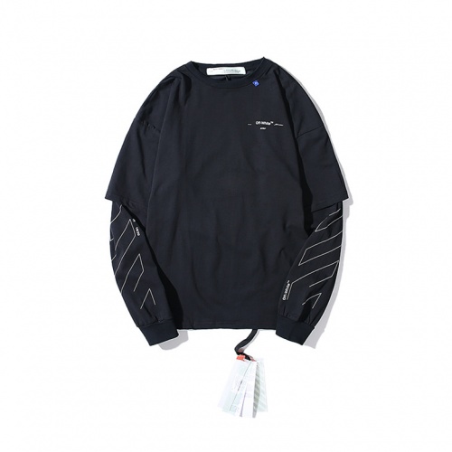Replica Off-White T-Shirts Long Sleeved For Men #517764 $39.00 USD for Wholesale