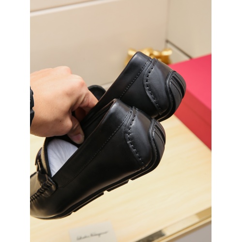 Replica Salvatore Ferragamo Leather Shoes For Men #518637 $68.00 USD for Wholesale