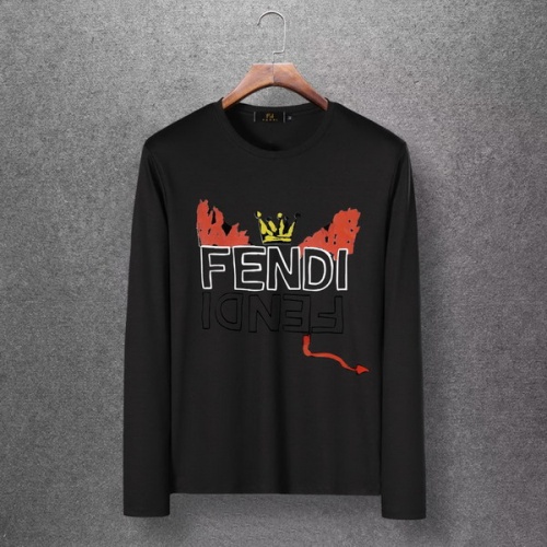 Fendi T-Shirts Long Sleeved For Men #519372 $29.00 USD, Wholesale Replica Fendi T-Shirts