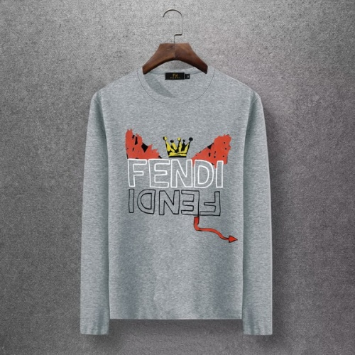 Fendi T-Shirts Long Sleeved For Men #519374 $29.00 USD, Wholesale Replica Fendi T-Shirts