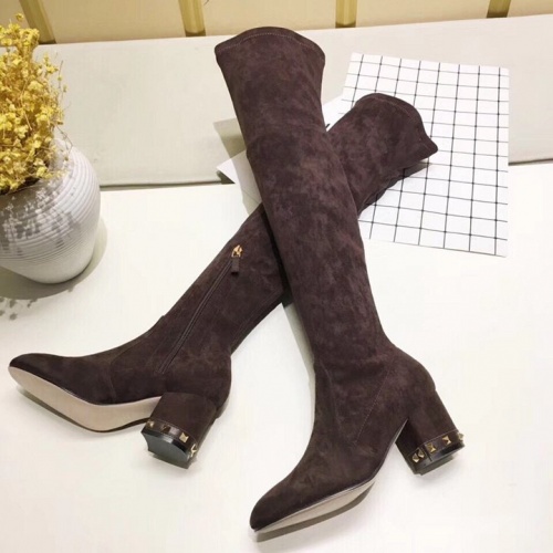 Replica Valentino Boots For Women #519552 $76.00 USD for Wholesale