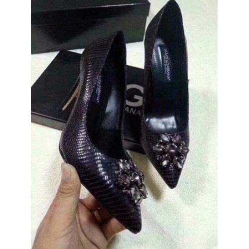 Dolce &amp; Gabbana D&amp;G High-Heeled Shoes For Women #520691 $80.00 USD, Wholesale Replica Dolce &amp; Gabbana D&amp;G High-Heeled Shoes