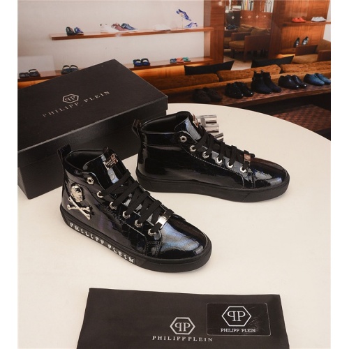 Philipp Plein PP High Tops Shoes For Men #520911 $80.00 USD, Wholesale Replica Philipp Plein PP High Tops Shoes