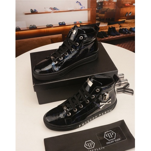 Replica Philipp Plein PP High Tops Shoes For Men #520911 $80.00 USD for Wholesale
