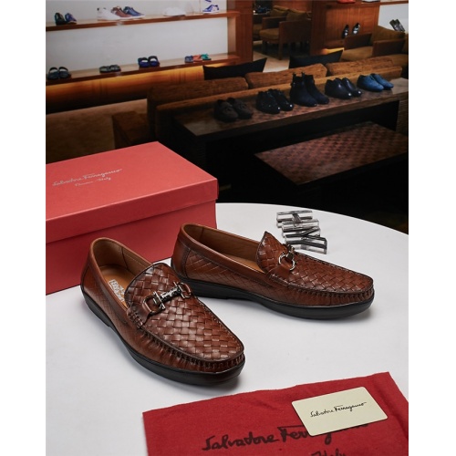 Ferragamo Leather Shoes For Men #521713 $78.00 USD, Wholesale Replica Salvatore Ferragamo Leather Shoes