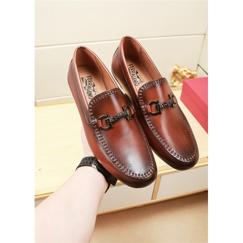 Ferragamo Leather Shoes For Men #521961 $69.00 USD, Wholesale Replica Salvatore Ferragamo Leather Shoes