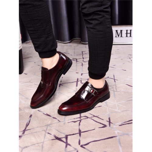 Replica Hermes Leather Shoes For Men #521979 $82.00 USD for Wholesale