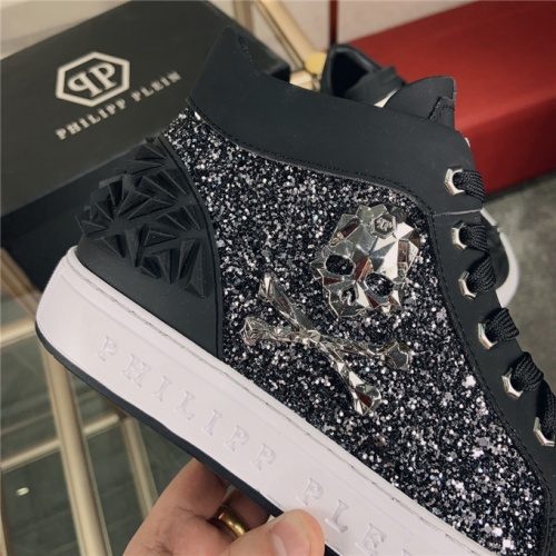 Replica Philipp Plein PP High Tops Shoes For Men #522589 $82.00 USD for Wholesale