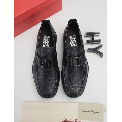 Salvatore Ferragamo Leather Shoes For Men #523010 $92.00 USD, Wholesale Replica Salvatore Ferragamo Leather Shoes