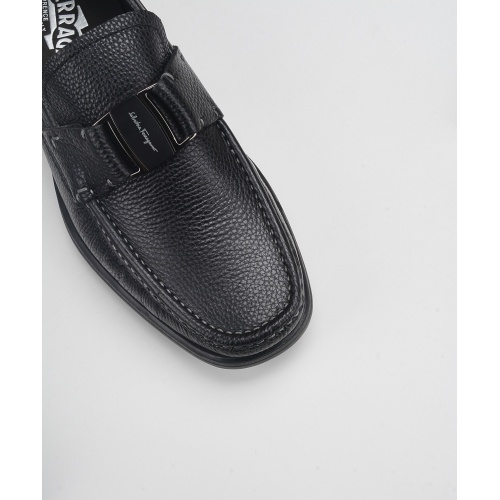 Replica Salvatore Ferragamo Leather Shoes For Men #523010 $92.00 USD for Wholesale