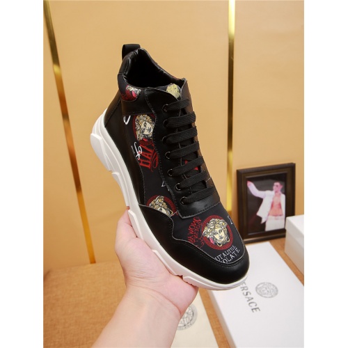 Replica Versace High Tops Shoes For Men #523253 $72.00 USD for Wholesale