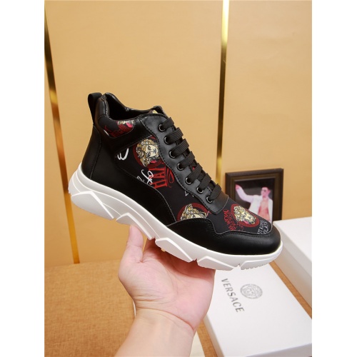 Replica Versace High Tops Shoes For Men #523253 $72.00 USD for Wholesale