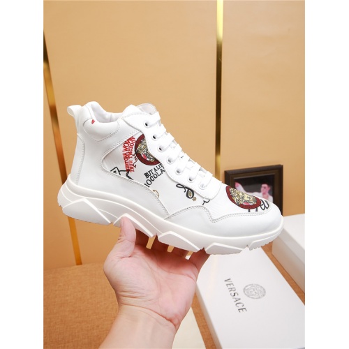 Replica Versace High Tops Shoes For Men #523254 $72.00 USD for Wholesale