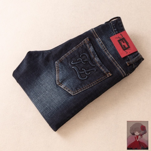 Replica Fendi Jeans For Men #523297 $72.00 USD for Wholesale