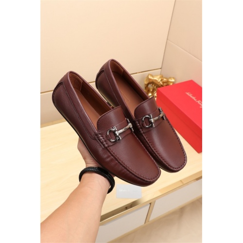 Ferragamo Leather Shoes For Men #524118 $76.00 USD, Wholesale Replica Salvatore Ferragamo Leather Shoes