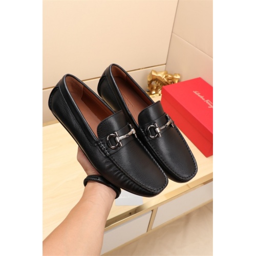 Ferragamo Leather Shoes For Men #524119 $76.00 USD, Wholesale Replica Salvatore Ferragamo Leather Shoes