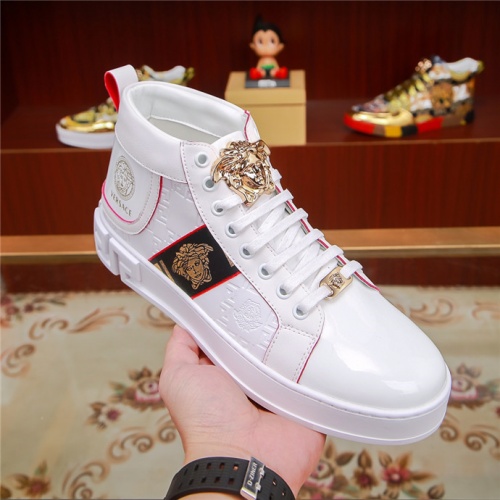Replica Versace High Tops Shoes For Men #524338 $76.00 USD for Wholesale